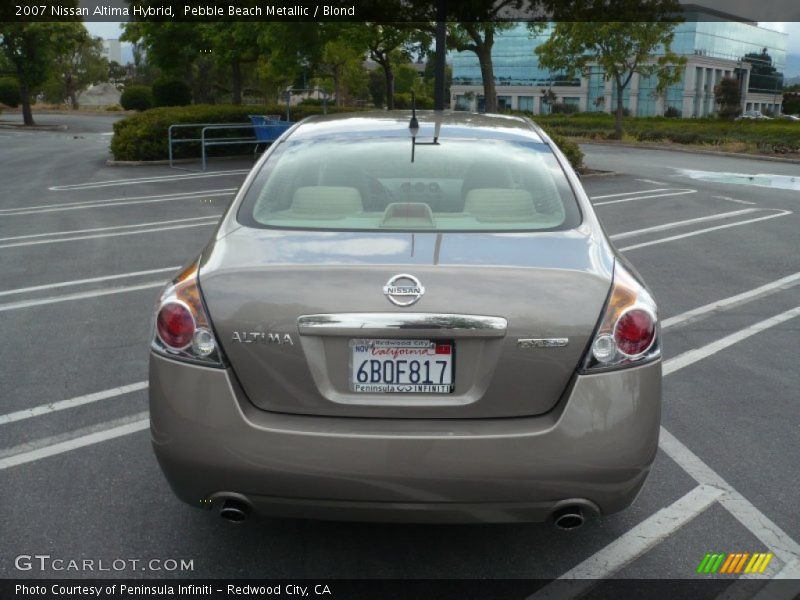 Pebble Beach Metallic / Blond 2007 Nissan Altima Hybrid