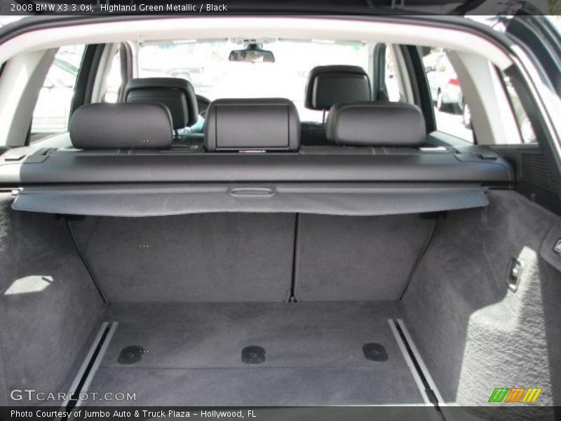 Highland Green Metallic / Black 2008 BMW X3 3.0si