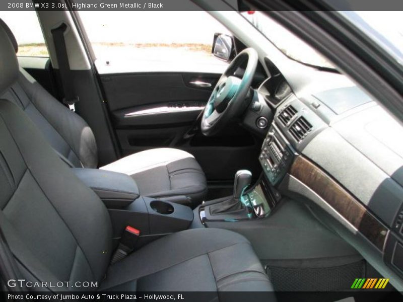 Highland Green Metallic / Black 2008 BMW X3 3.0si