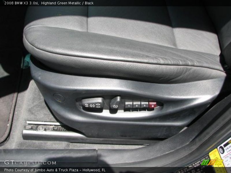 Highland Green Metallic / Black 2008 BMW X3 3.0si