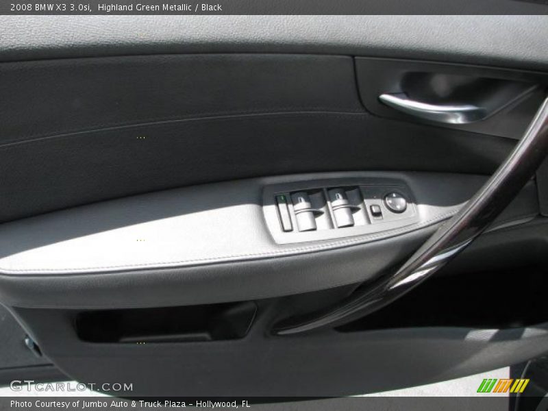 Highland Green Metallic / Black 2008 BMW X3 3.0si