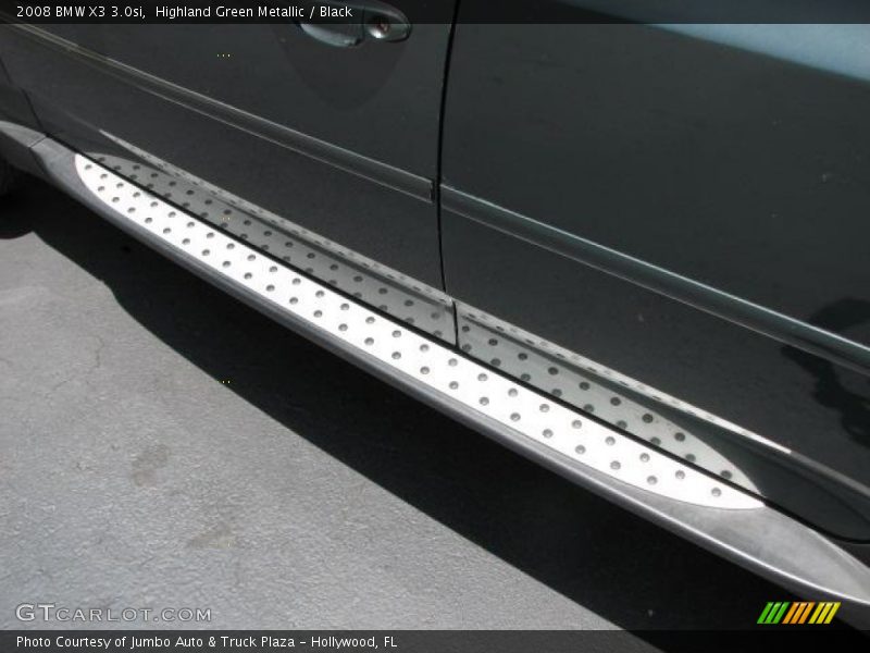 Highland Green Metallic / Black 2008 BMW X3 3.0si