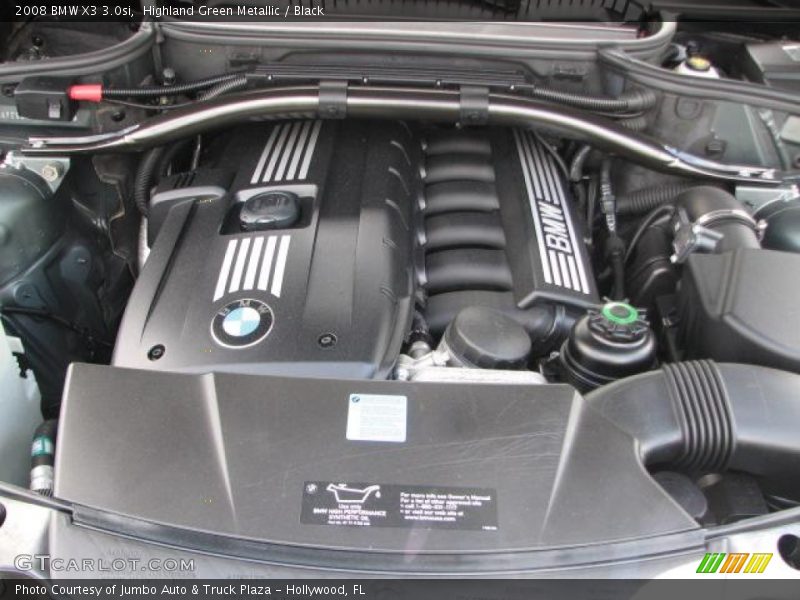 Highland Green Metallic / Black 2008 BMW X3 3.0si
