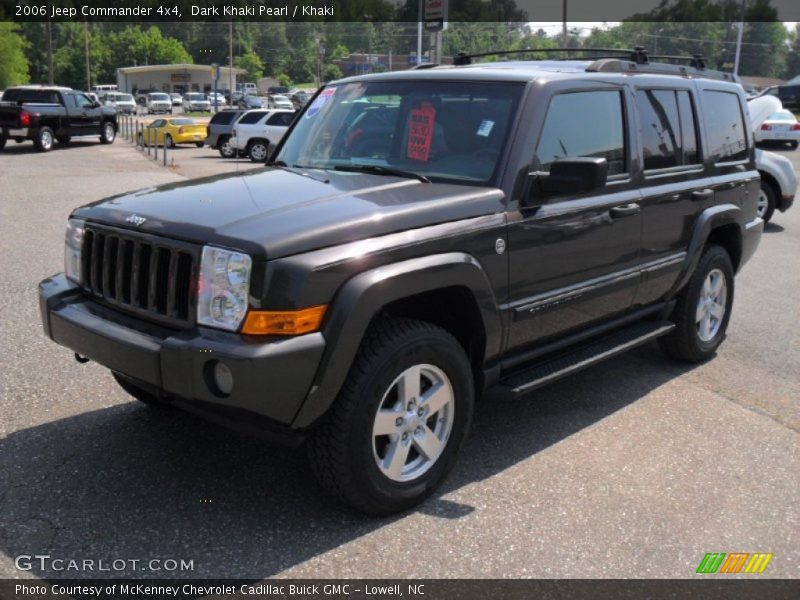 Dark Khaki Pearl / Khaki 2006 Jeep Commander 4x4