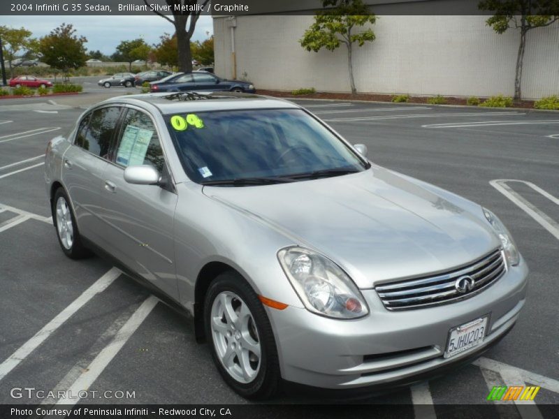 Brilliant Silver Metallic / Graphite 2004 Infiniti G 35 Sedan