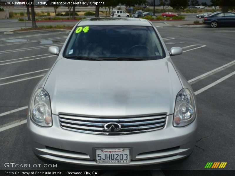 Brilliant Silver Metallic / Graphite 2004 Infiniti G 35 Sedan