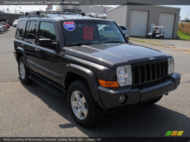Dark Khaki Pearl / Khaki 2006 Jeep Commander 4x4