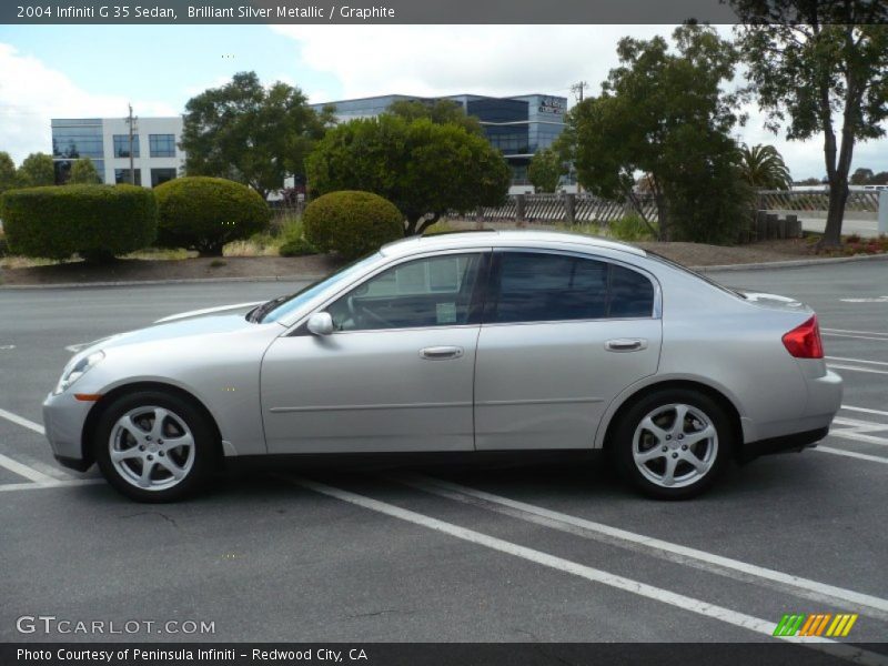 Brilliant Silver Metallic / Graphite 2004 Infiniti G 35 Sedan