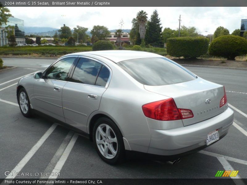 Brilliant Silver Metallic / Graphite 2004 Infiniti G 35 Sedan