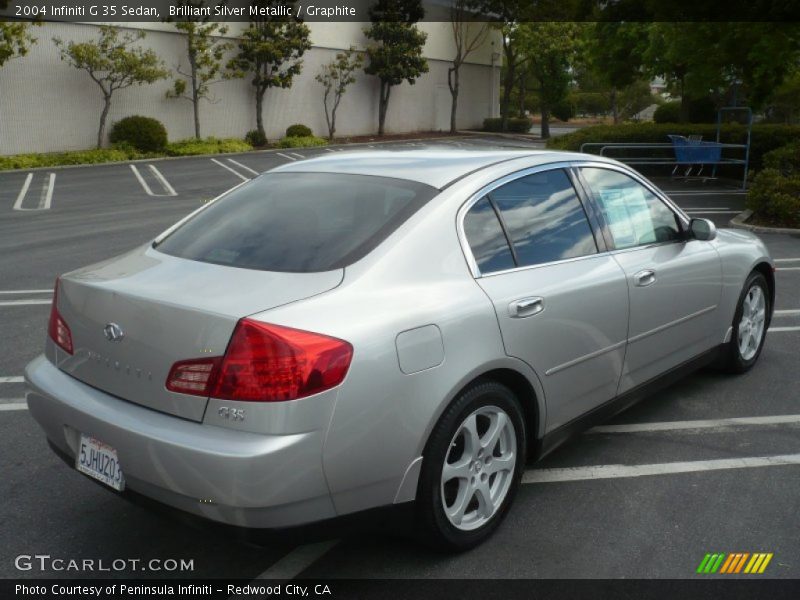 Brilliant Silver Metallic / Graphite 2004 Infiniti G 35 Sedan