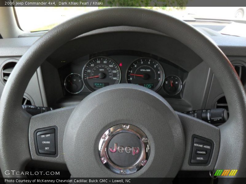 Dark Khaki Pearl / Khaki 2006 Jeep Commander 4x4