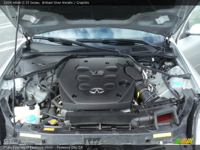 Brilliant Silver Metallic / Graphite 2004 Infiniti G 35 Sedan