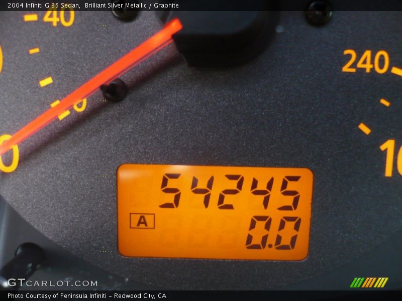 Brilliant Silver Metallic / Graphite 2004 Infiniti G 35 Sedan