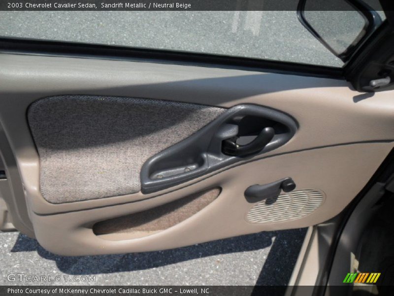 Sandrift Metallic / Neutral Beige 2003 Chevrolet Cavalier Sedan