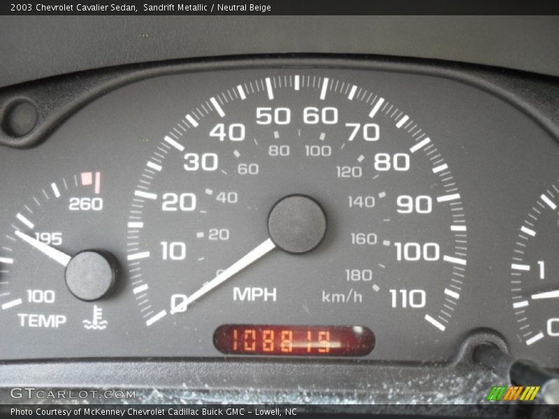 Sandrift Metallic / Neutral Beige 2003 Chevrolet Cavalier Sedan