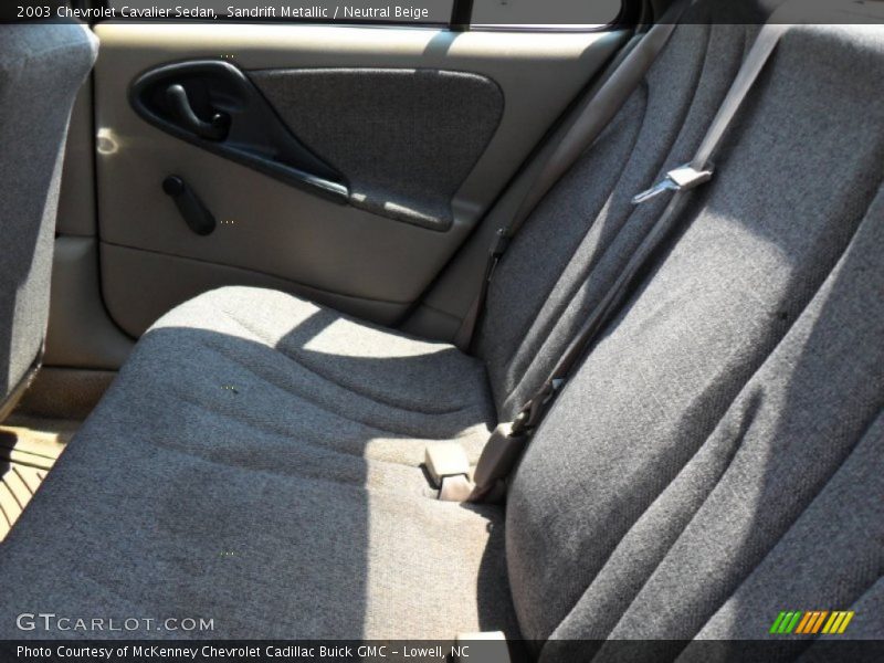 Sandrift Metallic / Neutral Beige 2003 Chevrolet Cavalier Sedan