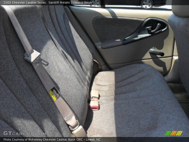 Sandrift Metallic / Neutral Beige 2003 Chevrolet Cavalier Sedan
