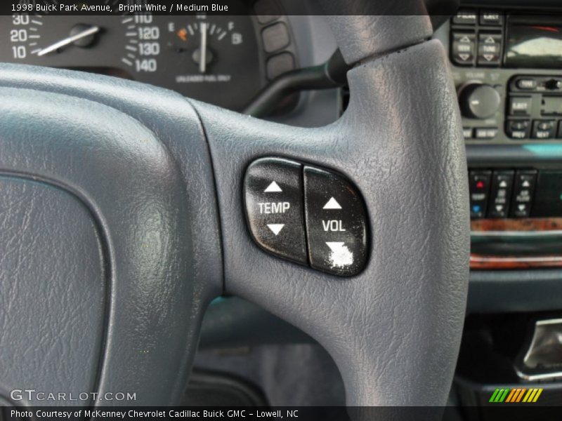 Bright White / Medium Blue 1998 Buick Park Avenue