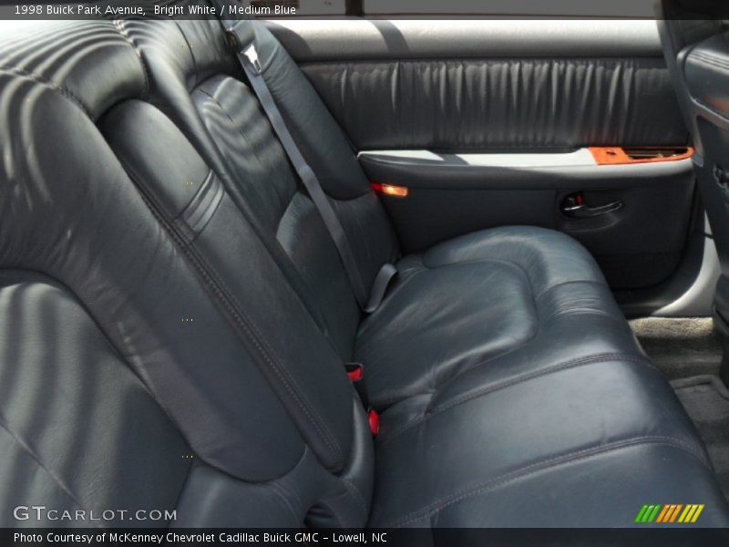 Bright White / Medium Blue 1998 Buick Park Avenue