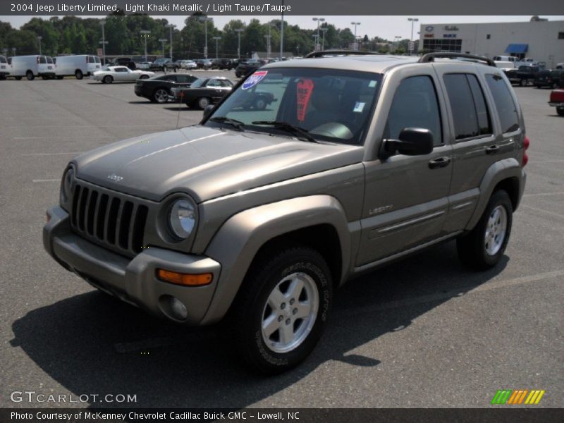 Light Khaki Metallic / Light Taupe/Taupe 2004 Jeep Liberty Limited
