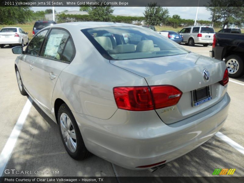 White Gold Metallic / Cornsilk Beige 2011 Volkswagen Jetta SE Sedan