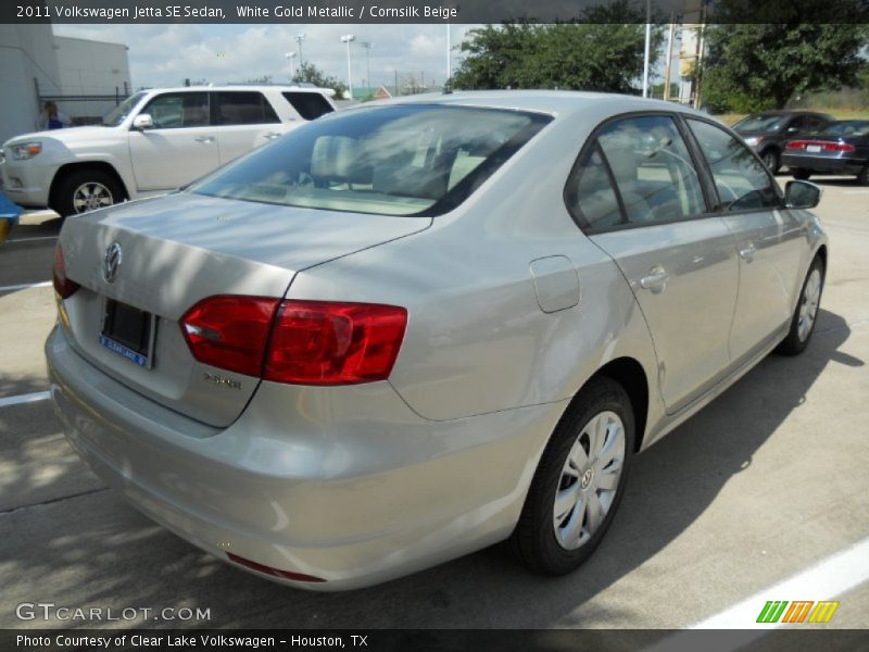 White Gold Metallic / Cornsilk Beige 2011 Volkswagen Jetta SE Sedan