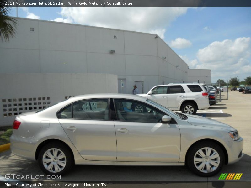 White Gold Metallic / Cornsilk Beige 2011 Volkswagen Jetta SE Sedan