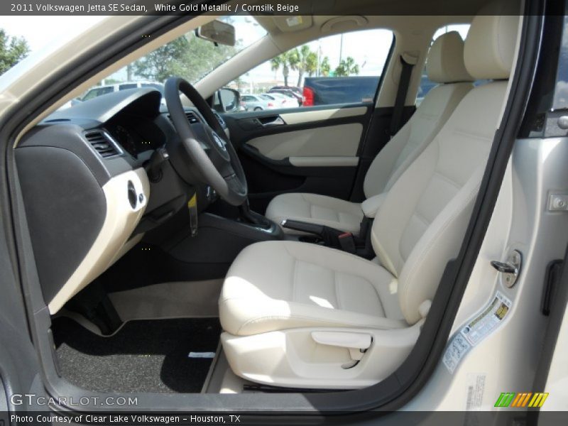 White Gold Metallic / Cornsilk Beige 2011 Volkswagen Jetta SE Sedan