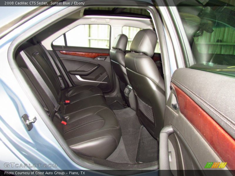 Sunset Blue / Ebony 2008 Cadillac CTS Sedan