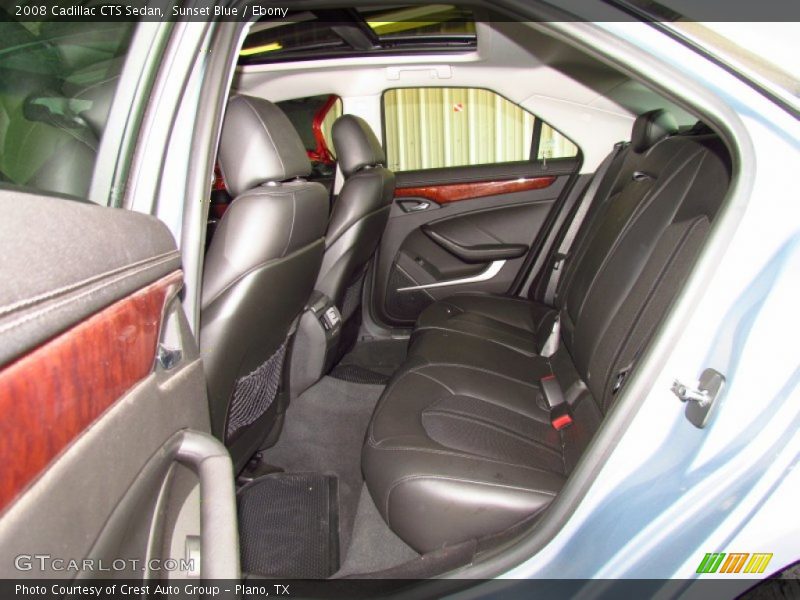 Sunset Blue / Ebony 2008 Cadillac CTS Sedan