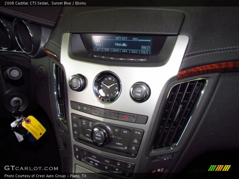 Sunset Blue / Ebony 2008 Cadillac CTS Sedan