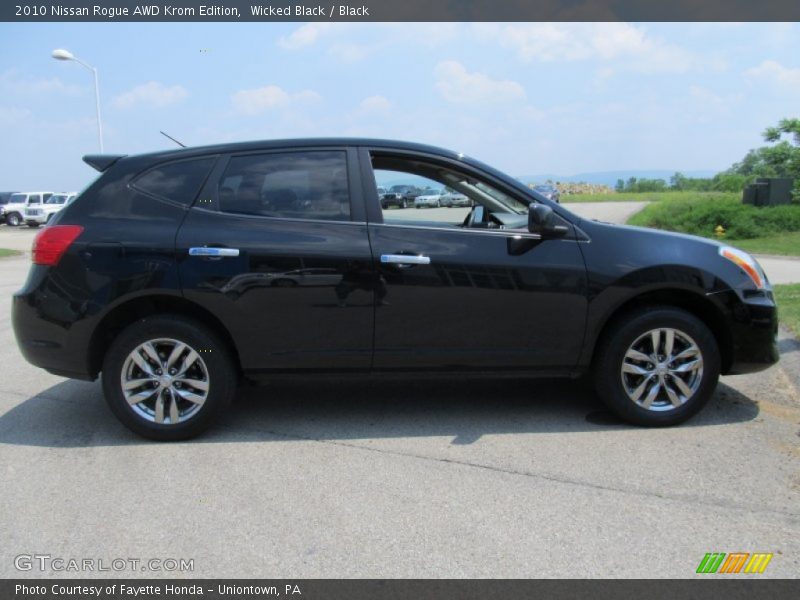 Wicked Black / Black 2010 Nissan Rogue AWD Krom Edition