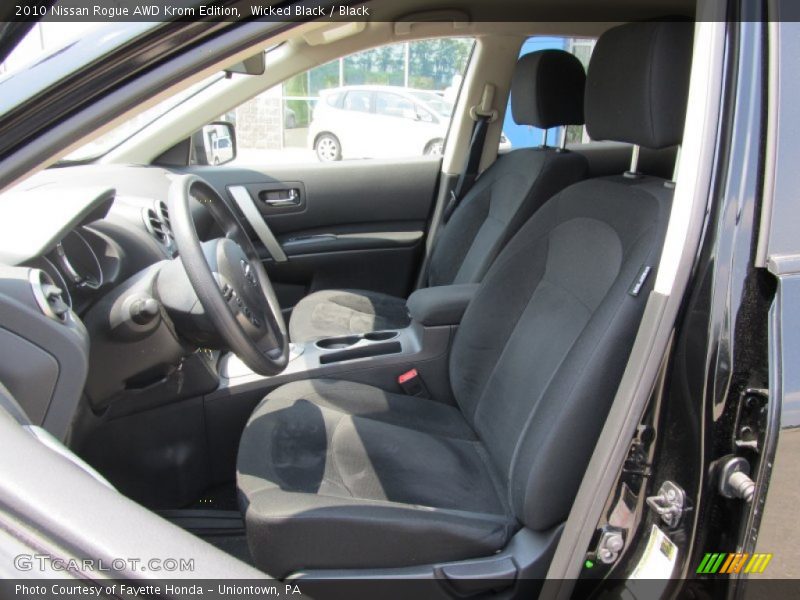 Wicked Black / Black 2010 Nissan Rogue AWD Krom Edition