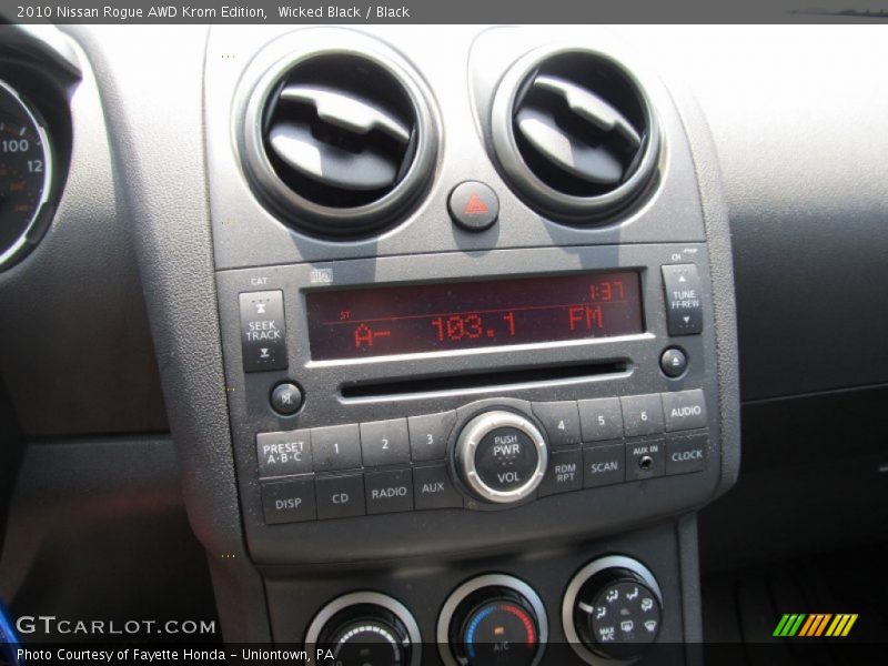 Wicked Black / Black 2010 Nissan Rogue AWD Krom Edition