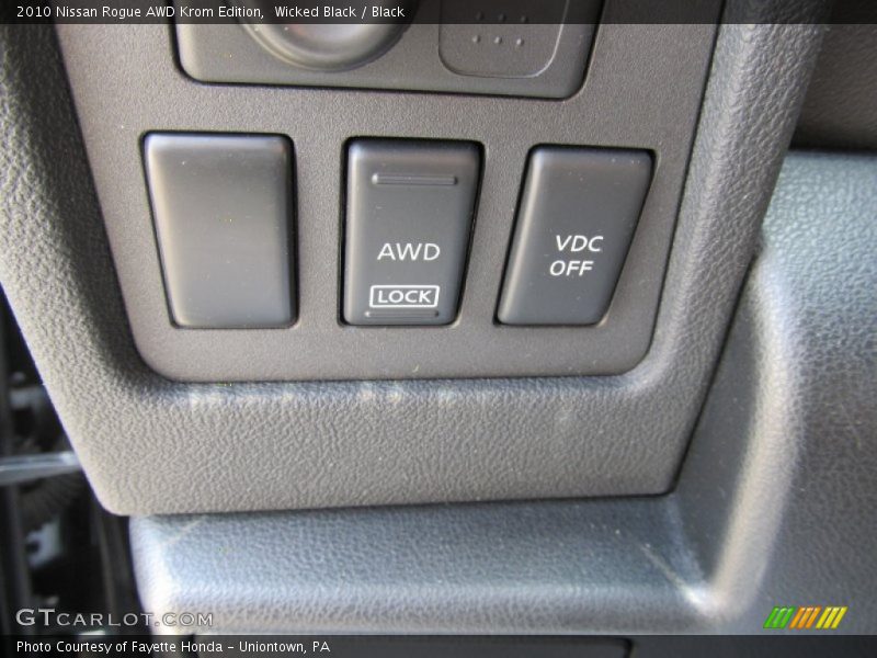 Wicked Black / Black 2010 Nissan Rogue AWD Krom Edition