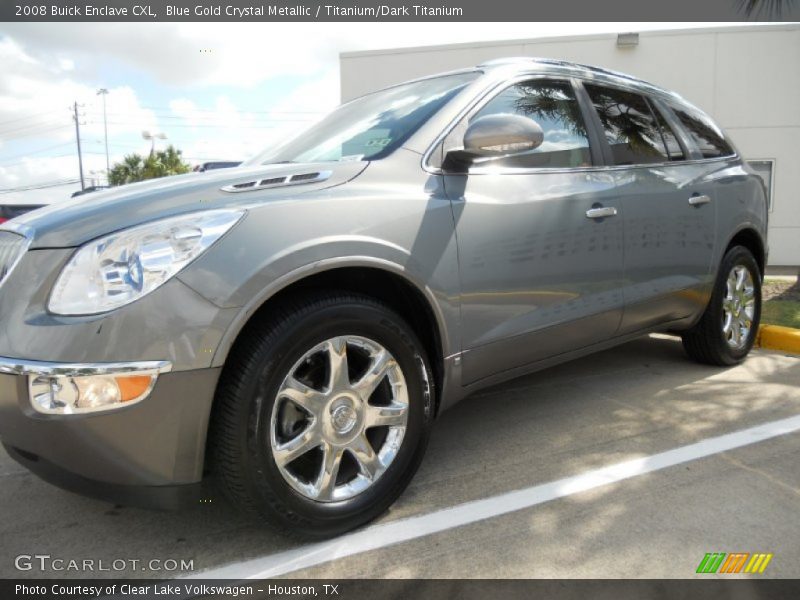 Blue Gold Crystal Metallic / Titanium/Dark Titanium 2008 Buick Enclave CXL