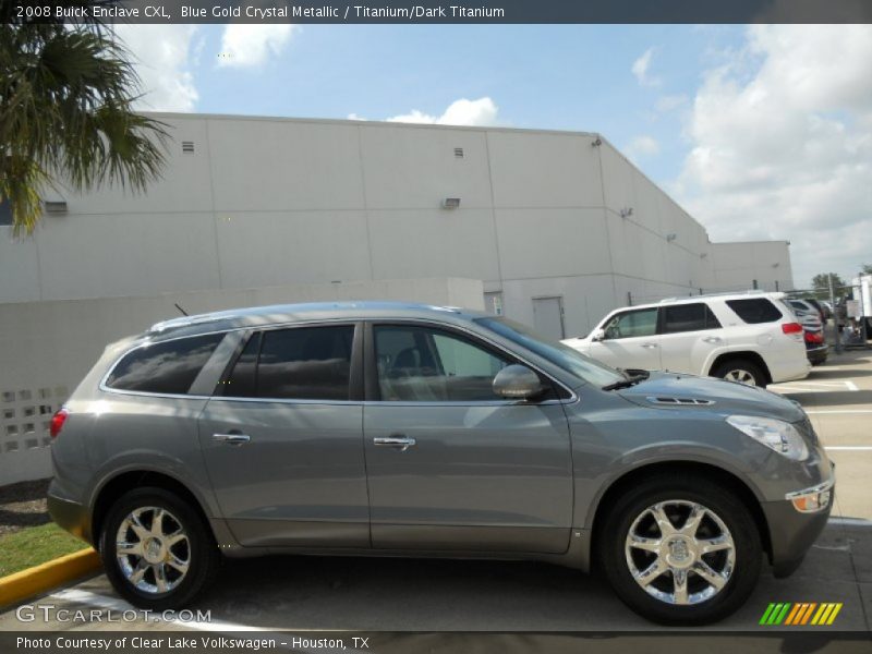 Blue Gold Crystal Metallic / Titanium/Dark Titanium 2008 Buick Enclave CXL
