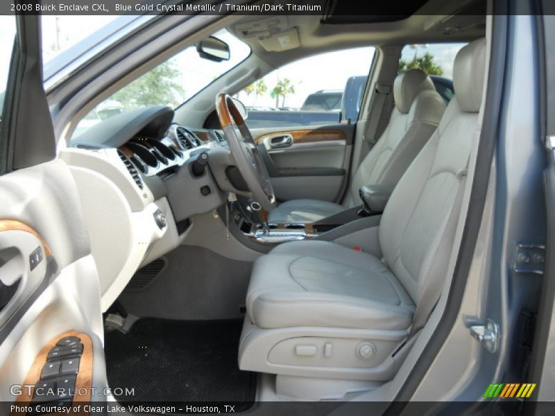 Blue Gold Crystal Metallic / Titanium/Dark Titanium 2008 Buick Enclave CXL