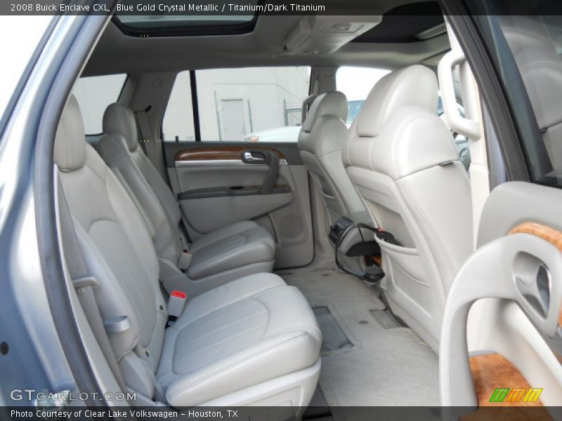 Blue Gold Crystal Metallic / Titanium/Dark Titanium 2008 Buick Enclave CXL