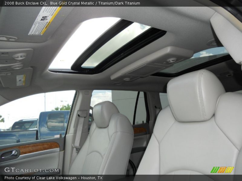 Blue Gold Crystal Metallic / Titanium/Dark Titanium 2008 Buick Enclave CXL