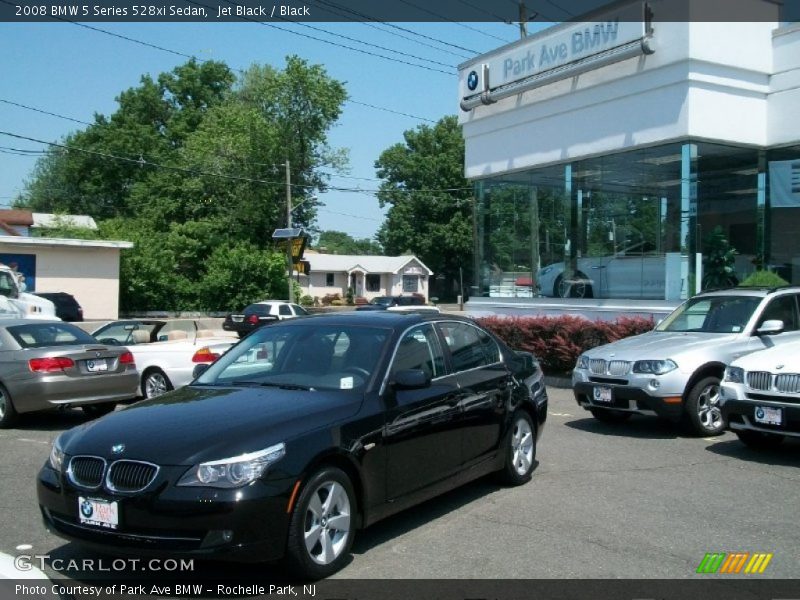 Jet Black / Black 2008 BMW 5 Series 528xi Sedan