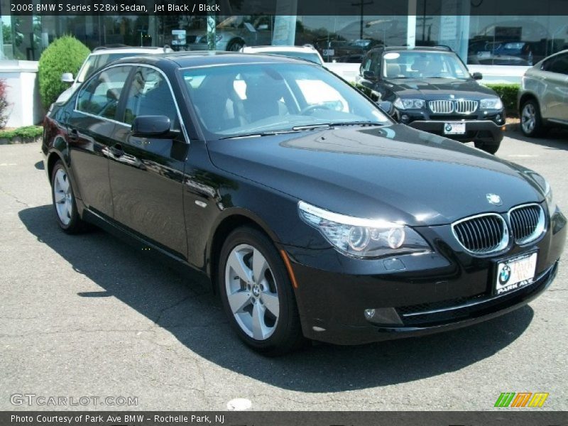 Jet Black / Black 2008 BMW 5 Series 528xi Sedan