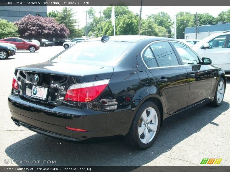 Jet Black / Black 2008 BMW 5 Series 528xi Sedan
