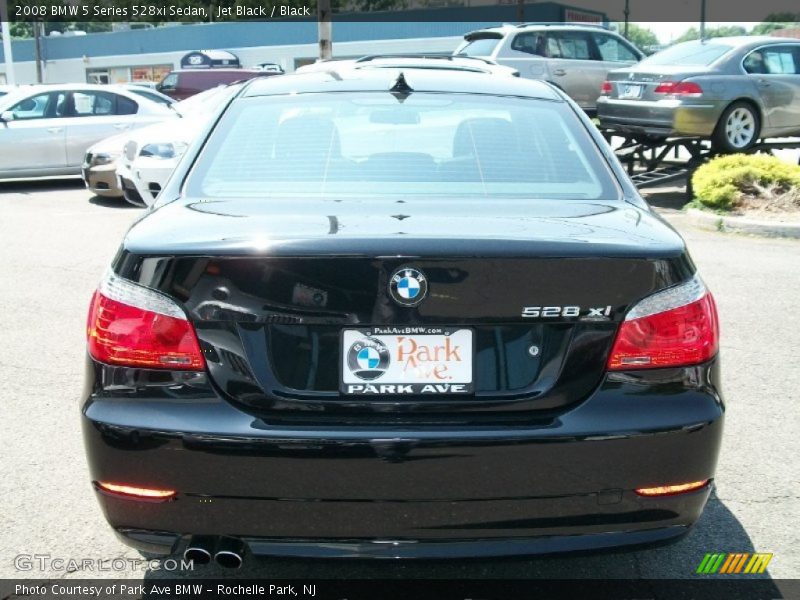 Jet Black / Black 2008 BMW 5 Series 528xi Sedan