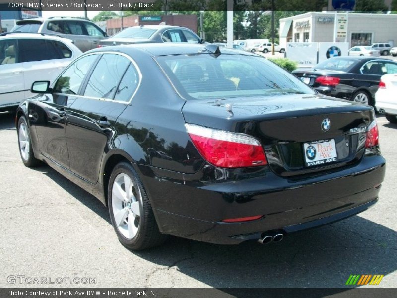 Jet Black / Black 2008 BMW 5 Series 528xi Sedan