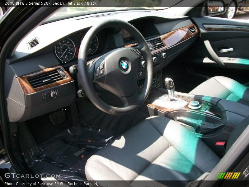 Jet Black / Black 2008 BMW 5 Series 528xi Sedan