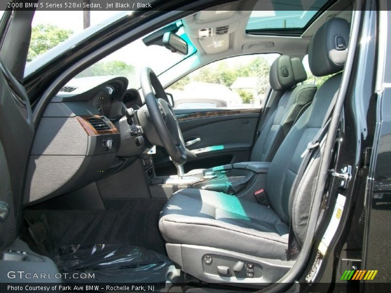Jet Black / Black 2008 BMW 5 Series 528xi Sedan