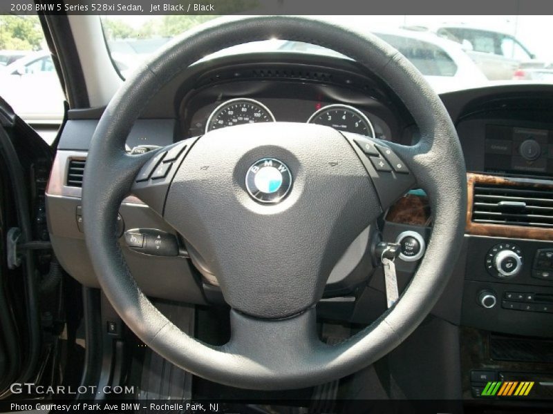 Jet Black / Black 2008 BMW 5 Series 528xi Sedan