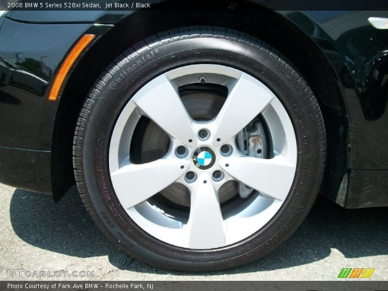 Jet Black / Black 2008 BMW 5 Series 528xi Sedan