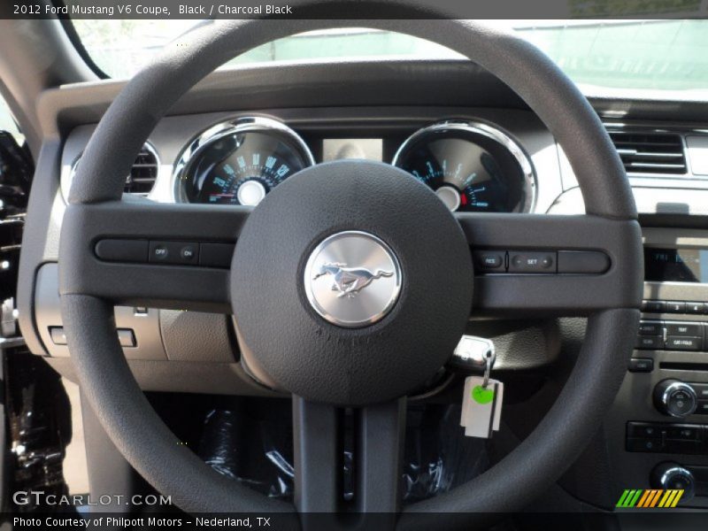Black / Charcoal Black 2012 Ford Mustang V6 Coupe